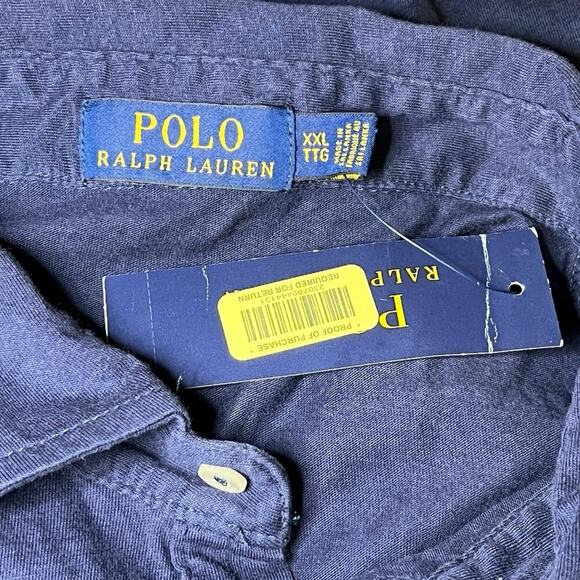 NWT Polo Ralph Lauren Sailboat Sailor Boat Yacht Regatta Pocket‎ Soft Shirt XXL - Picture 3 of 7